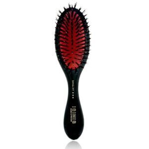 ISINIS Boar Bristle Hair Brush – Pneumatic 7-Row Purse Size, Made in France